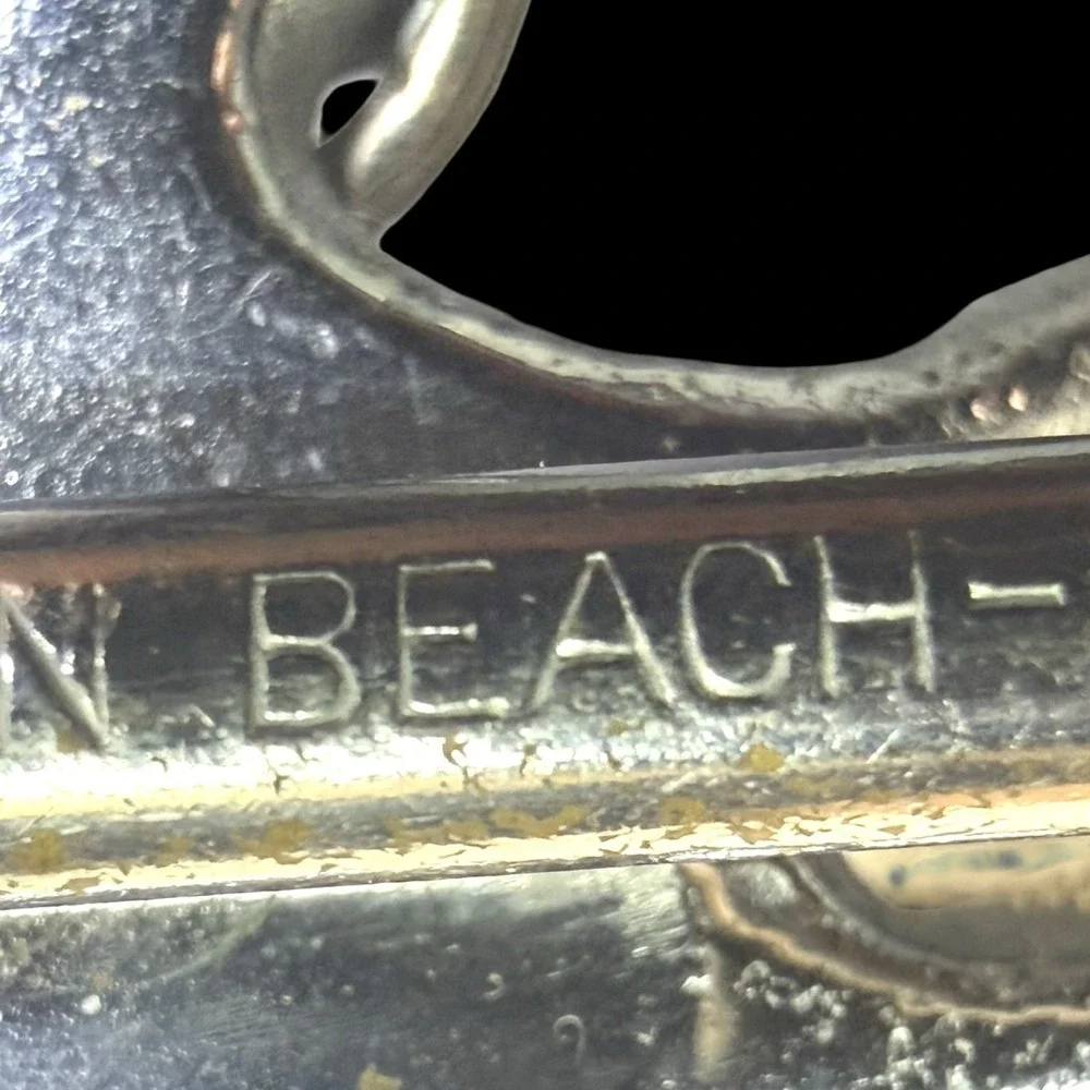 Vintage HAMILTON BEACH Ice Cream Scoop #31 Wood Handle pat #1862527 Size 8‎